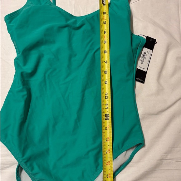 Nicole Miller Teal One-Piece Swimsuit SZ S NWT - Picture 6 of 7